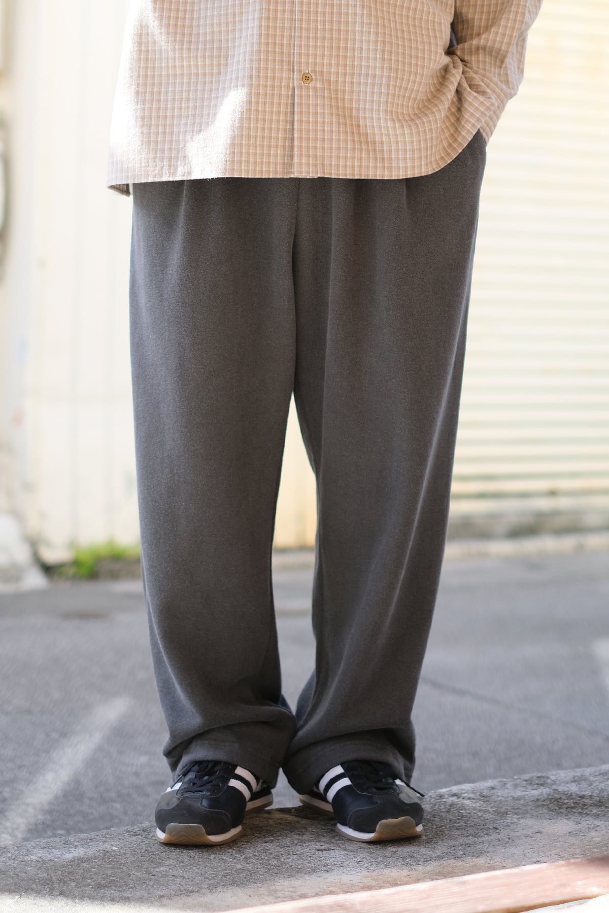 SANDINISTA "Vintage Easy Fit Tuck Sweatpants" / サンディニスタ "ヴィンテージ風タック入りスウェットパンツ"