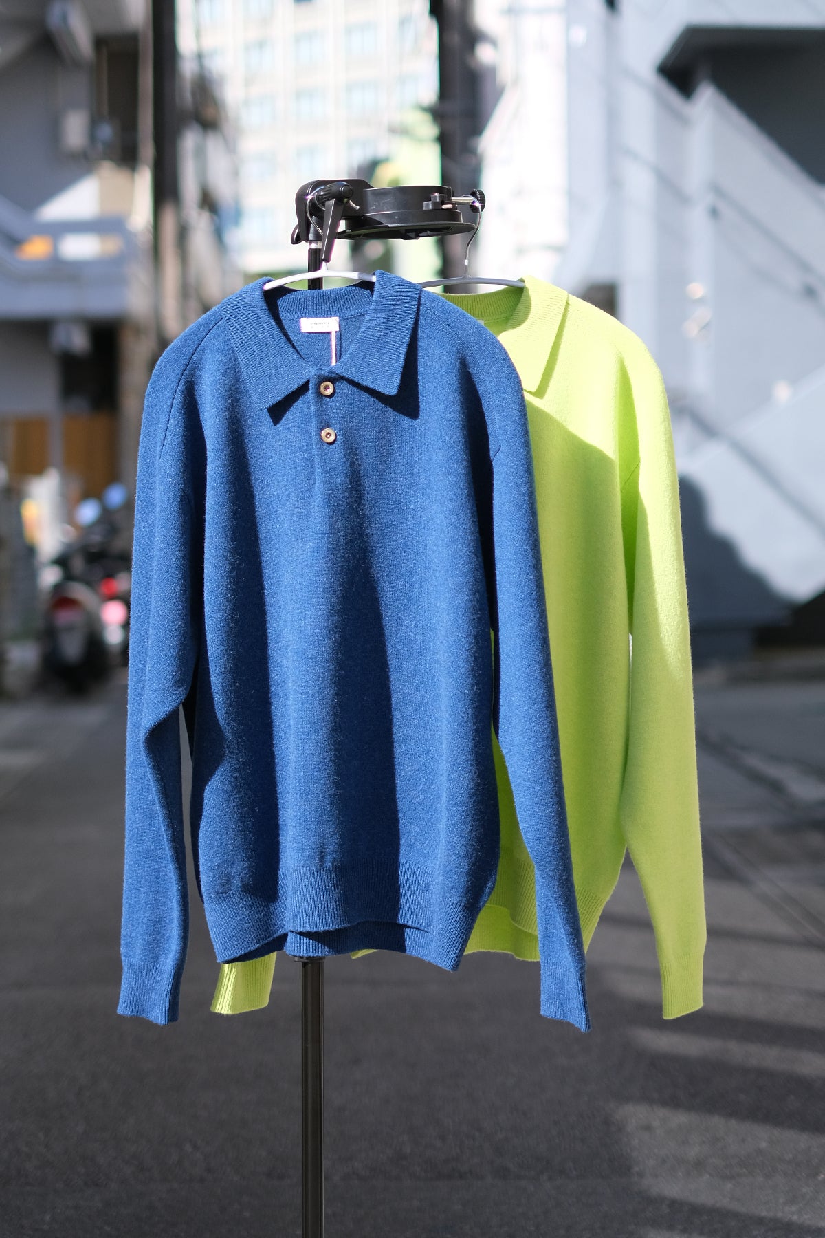 crepuscule "M-G Knit Polo" / クレプスキュール "ミドルゲージニットポロ"