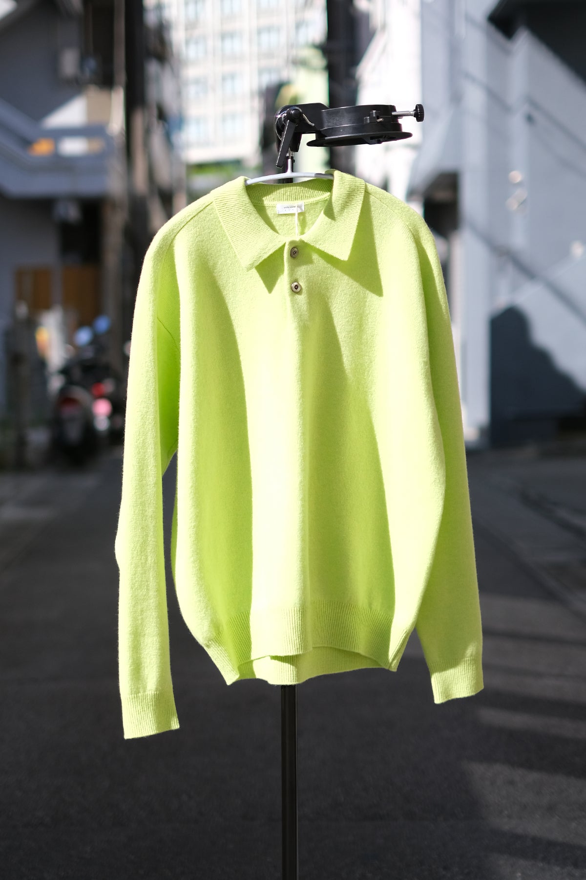 crepuscule "M-G Knit Polo" / クレプスキュール "ミドルゲージニットポロ"