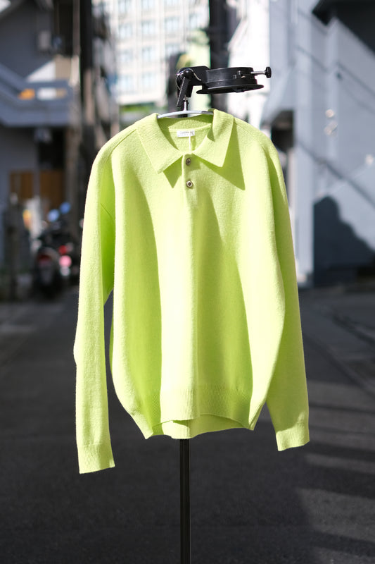 crepuscule "M-G Knit Polo" / クレプスキュール "ミドルゲージニットポロ"