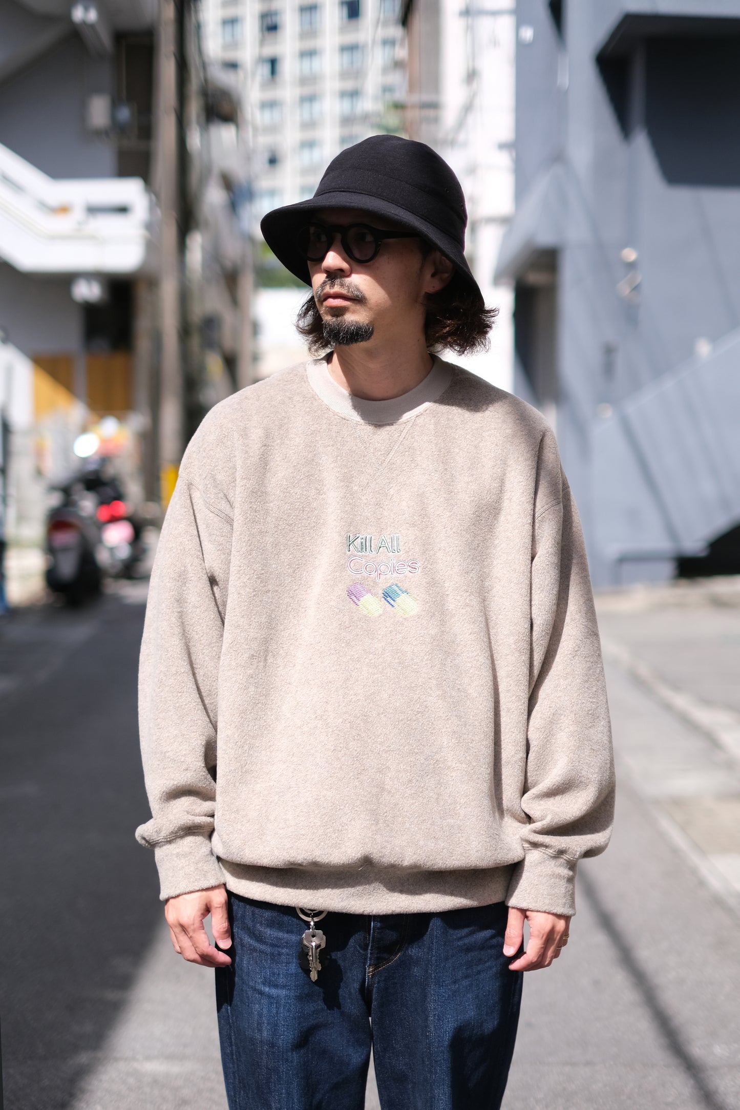 O- "FREE SWEATSHIRT（Capsule game）" / オー "フリースウェットシャツ（刺繍）" O.C.R.L.