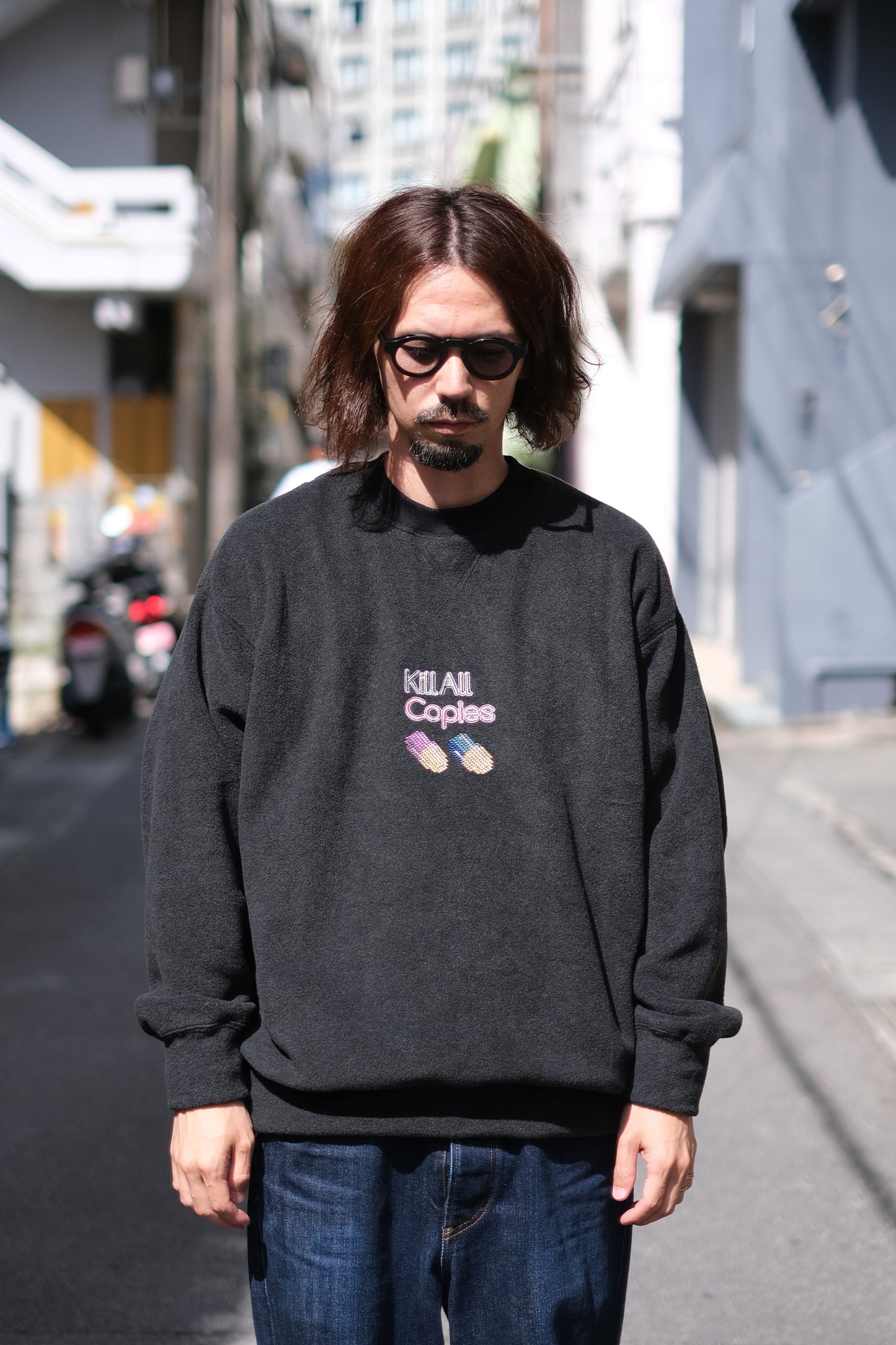 O- "FREE SWEATSHIRT（Capsule game）" / オー "フリースウェットシャツ（刺繍）" O.C.R.L.
