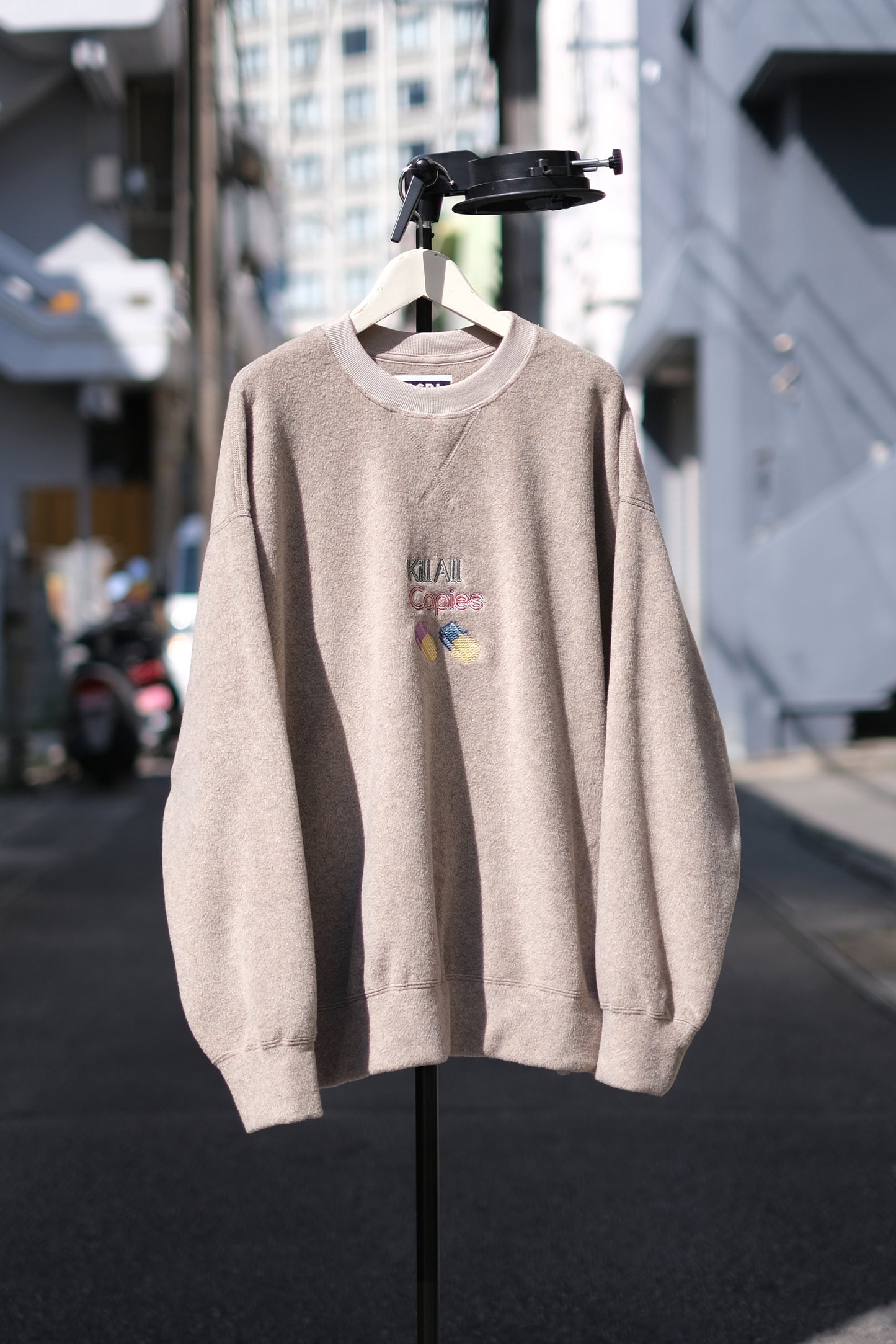 O- "FREE SWEATSHIRT（Capsule game）" / オー "フリースウェットシャツ（刺繍）" O.C.R.L.