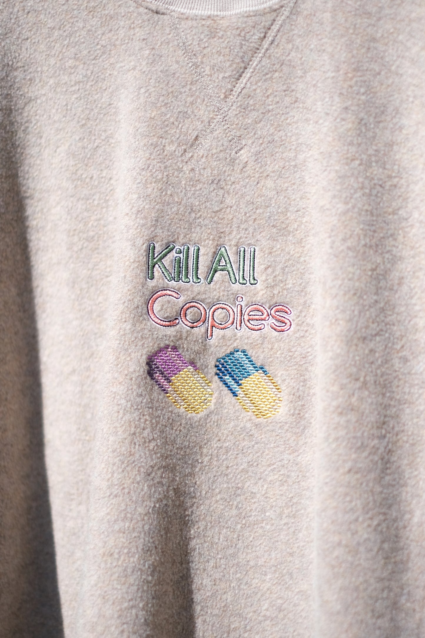 O- "FREE SWEATSHIRT（Capsule game）" / オー "フリースウェットシャツ（刺繍）" O.C.R.L.