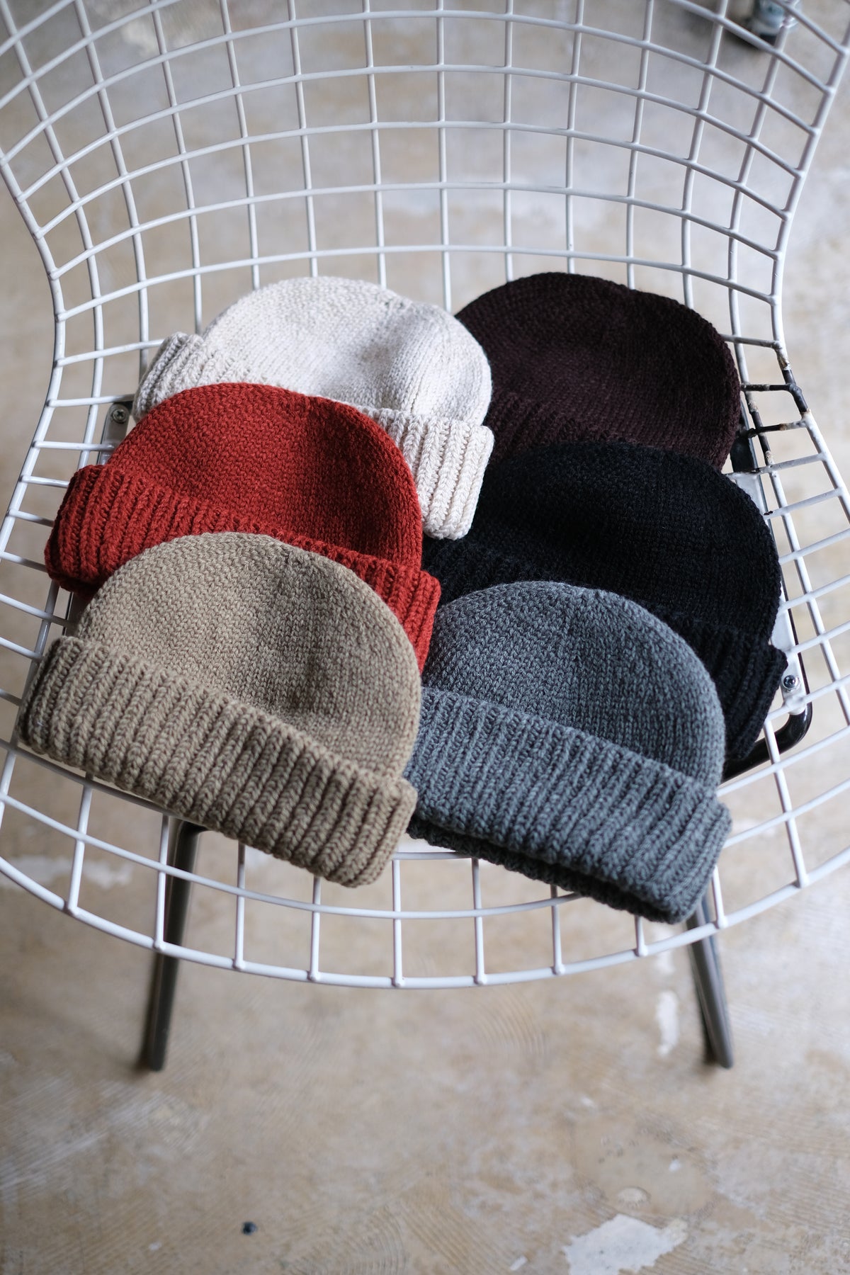 RACAL "Mesh Line Knit Bucket Hat"