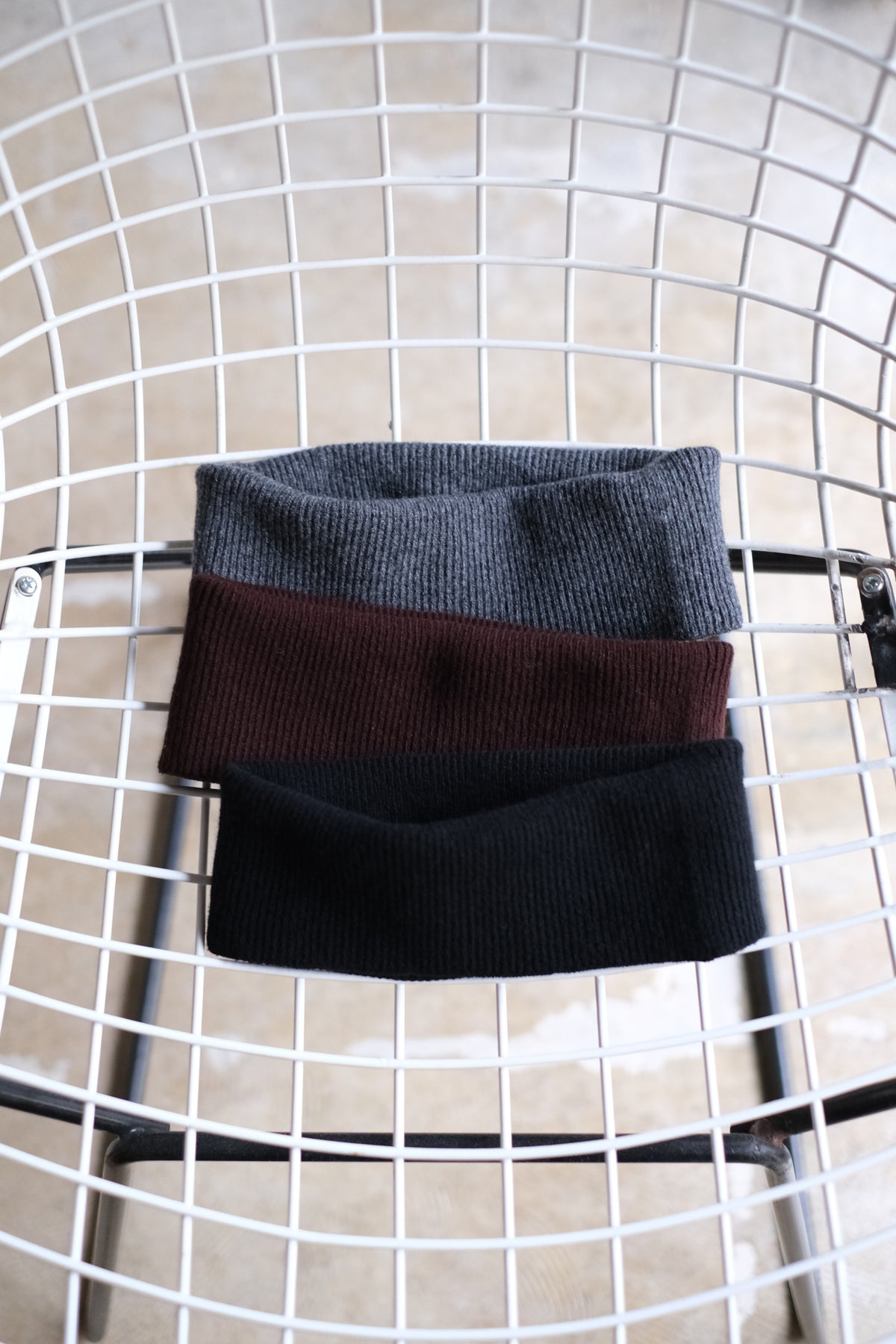 RACAL "Mesh Line Knit Bucket Hat"