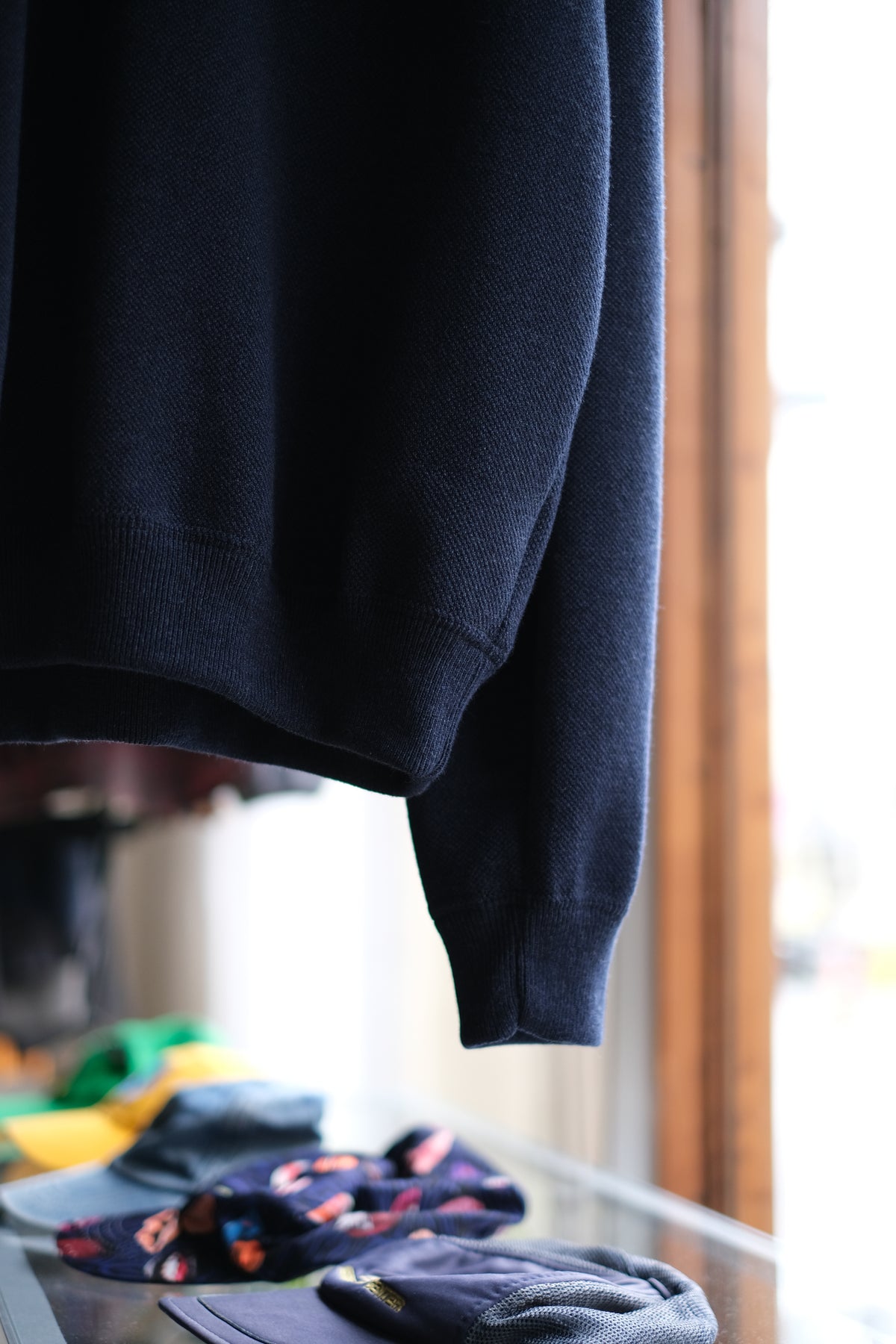 crepuscule "Co/Wo Moss Stitch Skipper" / クレプスキュール "長袖ニットスキッパー"