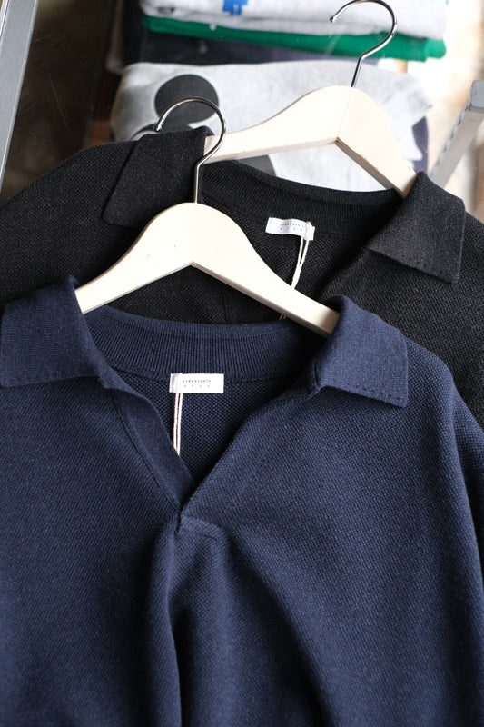 crepuscule "Co/Wo Moss Stitch Skipper" / クレプスキュール "長袖ニットスキッパー"