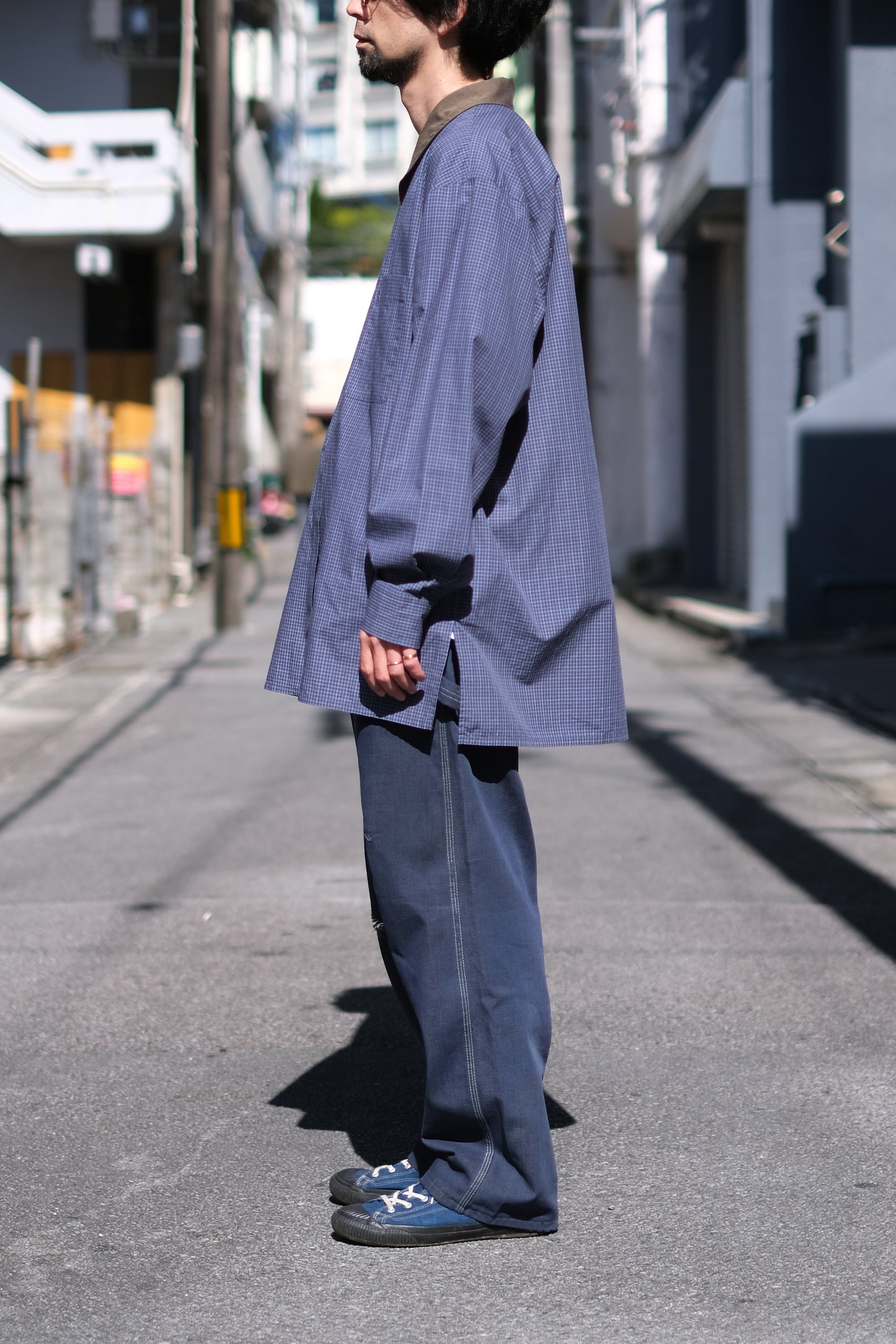 ■在庫あり■ Marvine Pontiak Shirt Makers "Shawl Coller SH"/ マービンポンティアックシャツメーカーズ"ショールカラーシャツ"