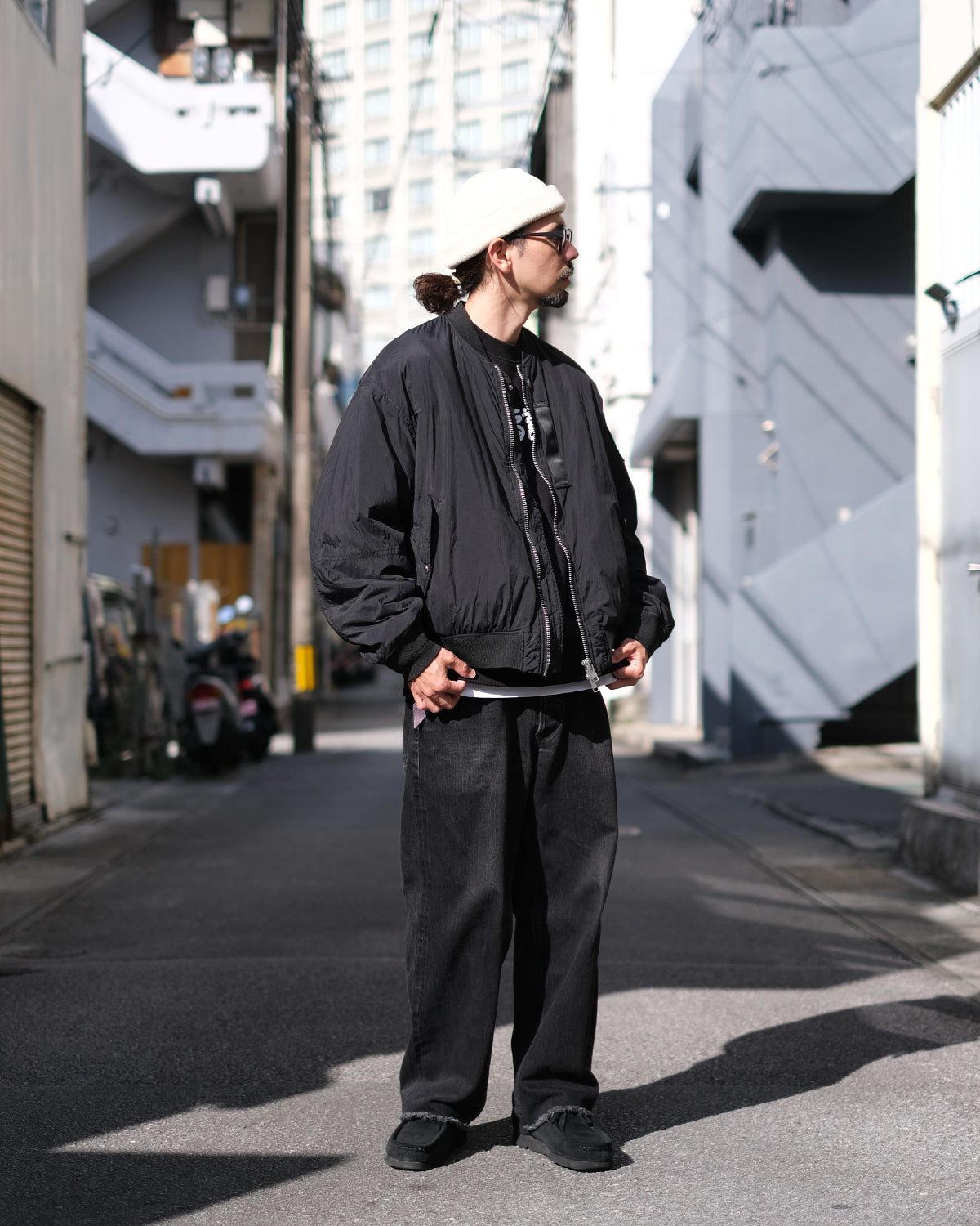 SANDINISTA "MA-1 - Overdyed" / サンディニスタ "MA-1ミリタリージャケット"