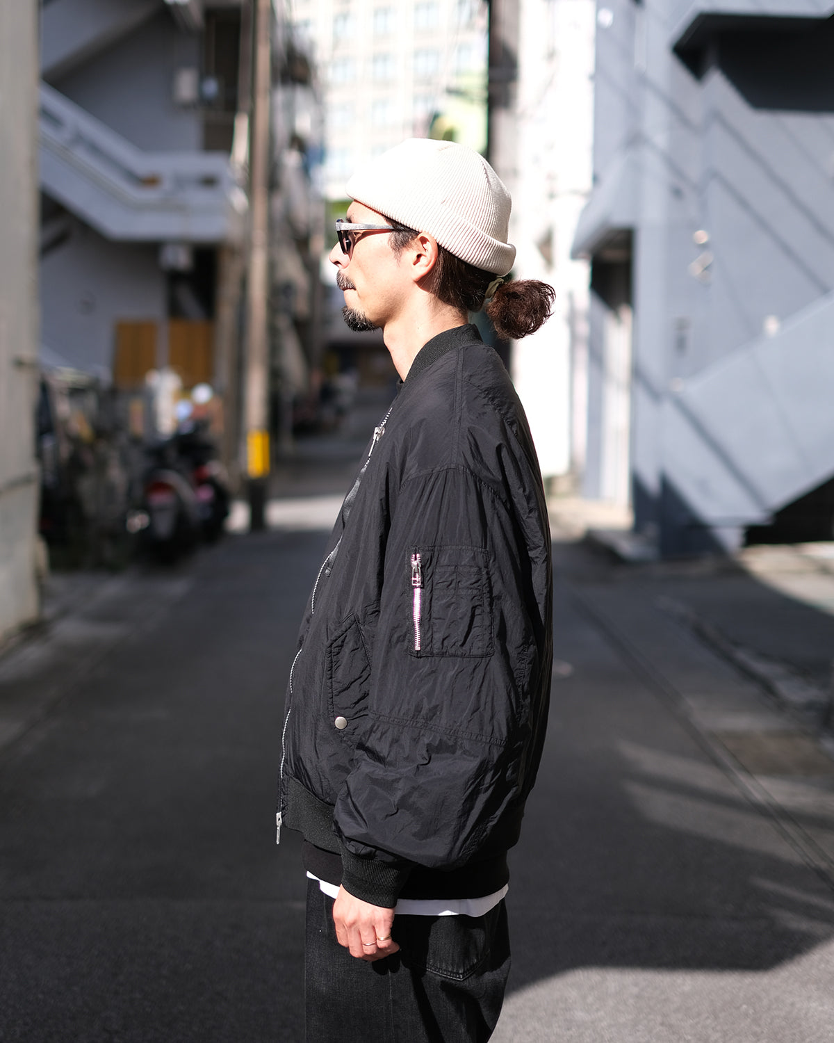 SANDINISTA "MA-1 - Overdyed" / サンディニスタ "MA-1ミリタリージャケット"