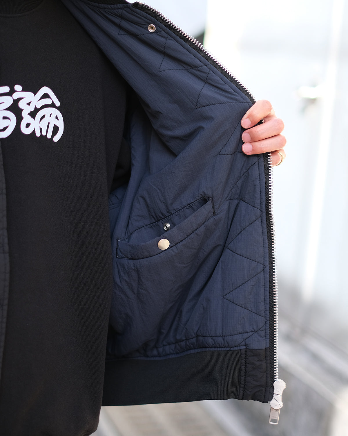 SANDINISTA "MA-1 - Overdyed" / サンディニスタ "MA-1ミリタリージャケット"