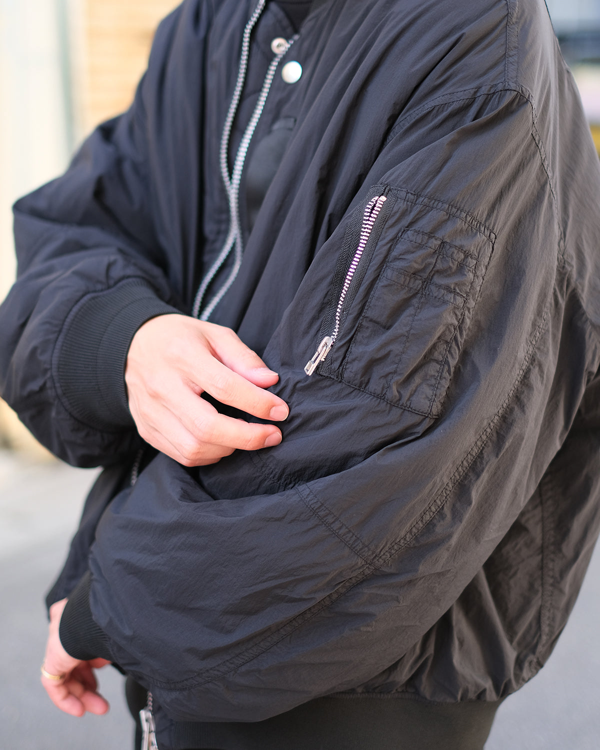 SANDINISTA "MA-1 - Overdyed" / サンディニスタ "MA-1ミリタリージャケット"