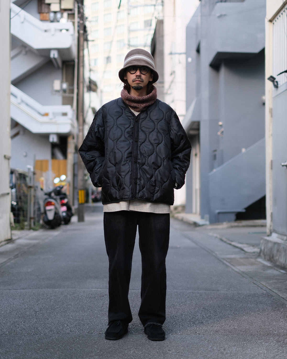 SANDINISTA "Quilted Liner Jacket" / サンディニスタ "ミリタリーライナージャケット"