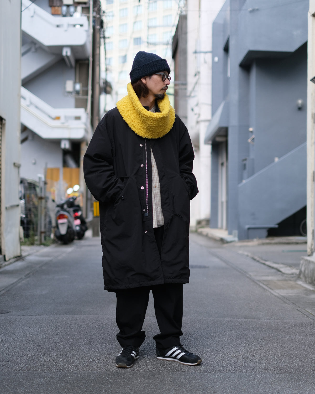 SANDINISTA "Supplex Nylon Mods Coat POLARTEC ALPHA" / サンディニスタ "中綿入りモッズコート"