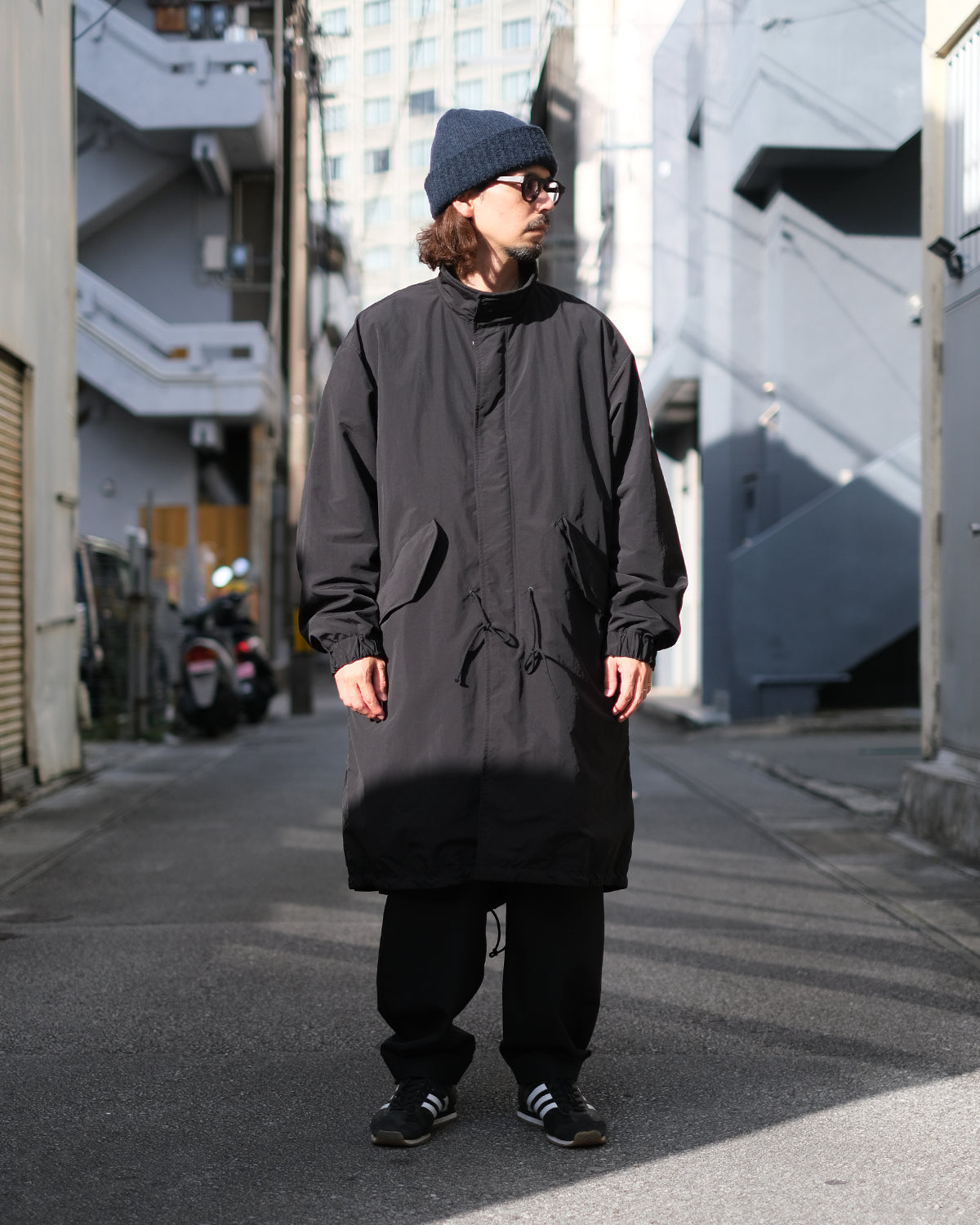 SANDINISTA "Supplex Nylon Mods Coat POLARTEC ALPHA" / サンディニスタ "中綿入りモッズコート"
