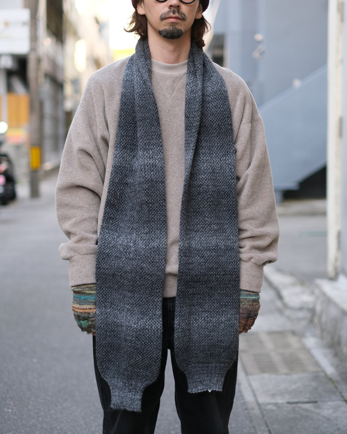crepuscule "Mohair Mesh Muffler" / クレプスキュール "モヘアメッシュマフラー"