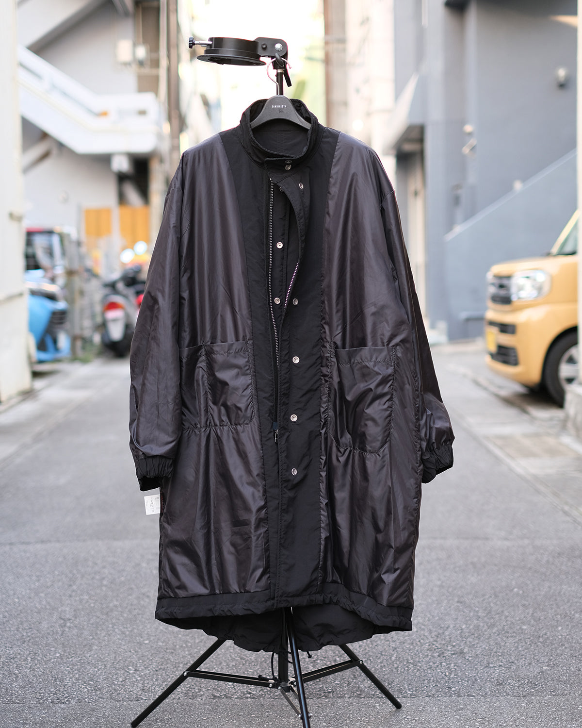 SANDINISTA "Supplex Nylon Mods Coat POLARTEC ALPHA" / サンディニスタ "中綿入りモッズコート"