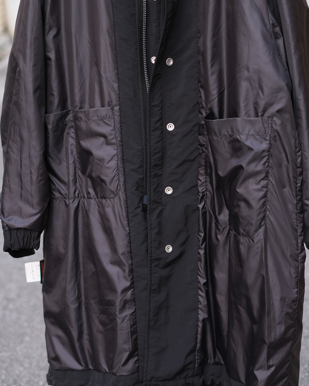 SANDINISTA "Supplex Nylon Mods Coat POLARTEC ALPHA" / サンディニスタ "中綿入りモッズコート"