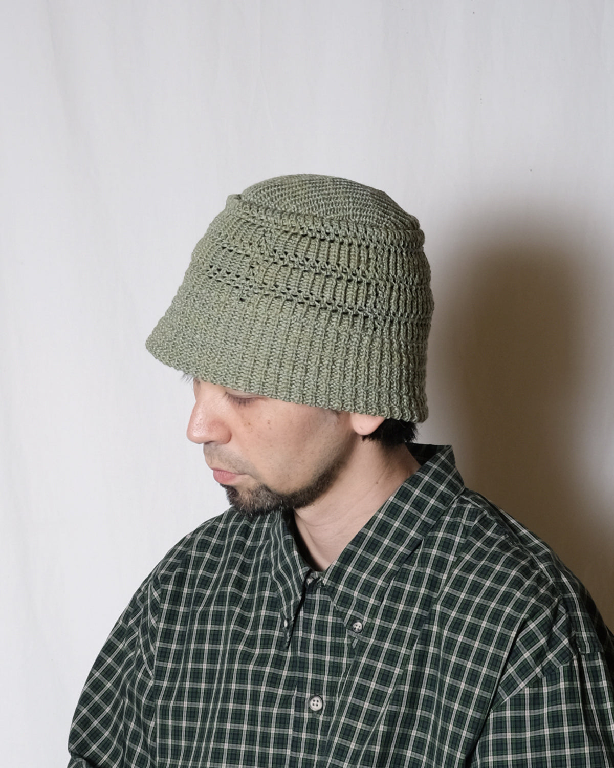 RACAL "Mesh Line Knit Bucket Hat" / ラカル"メッシュラインニットバケットハット"