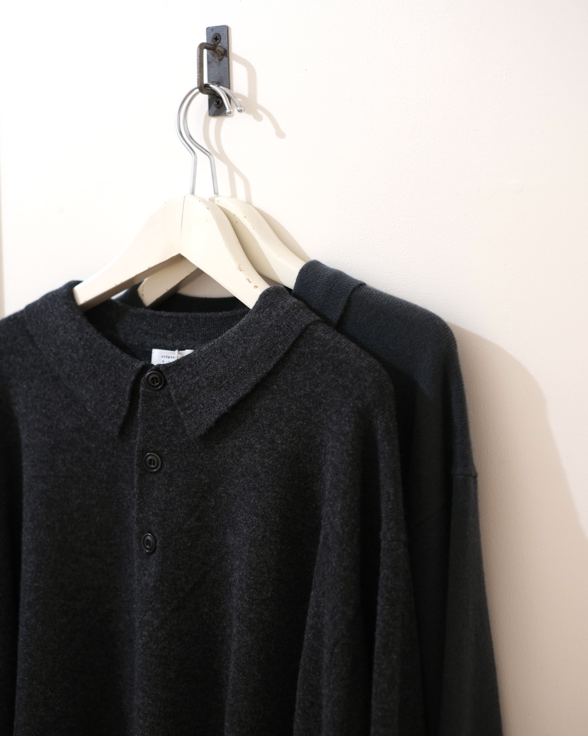 crepuscule "L/S Polo" / クレプスキュール "長袖ニットポロ"