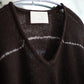 INNAT "V Neck Line Border Sweater" / インアット " Vネックラインボーダーセーター"