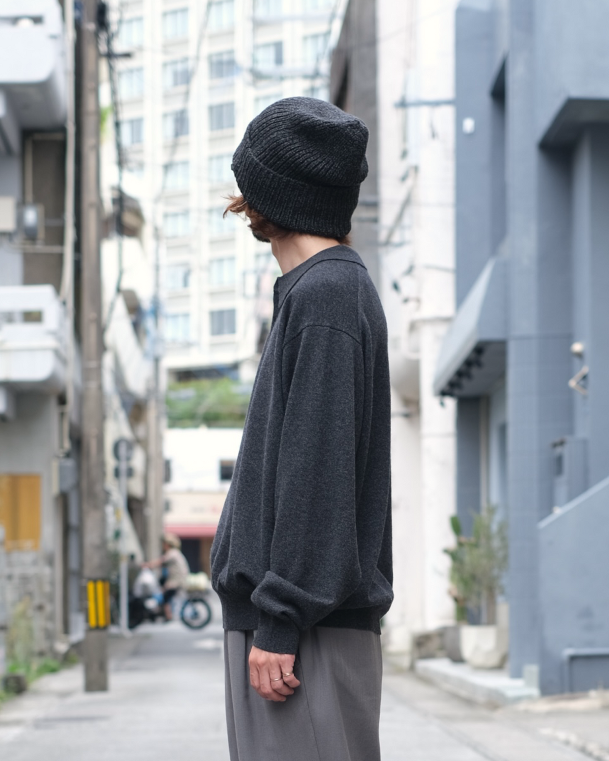 crepuscule "L/S Polo" / クレプスキュール "長袖ニットポロ"