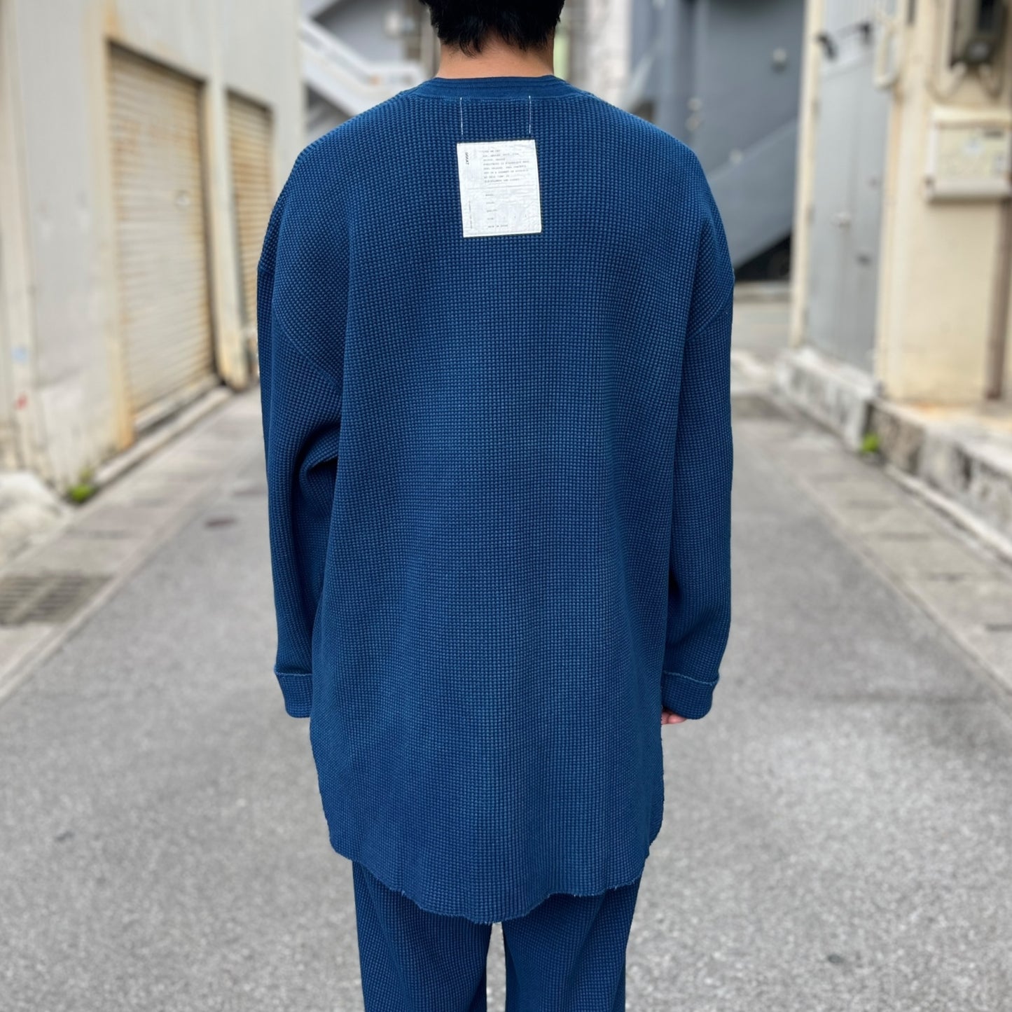 INNAT "HAND-DYED WAFFLE LS TEE" / インアット "手染めワッフル長袖Tシャツ"