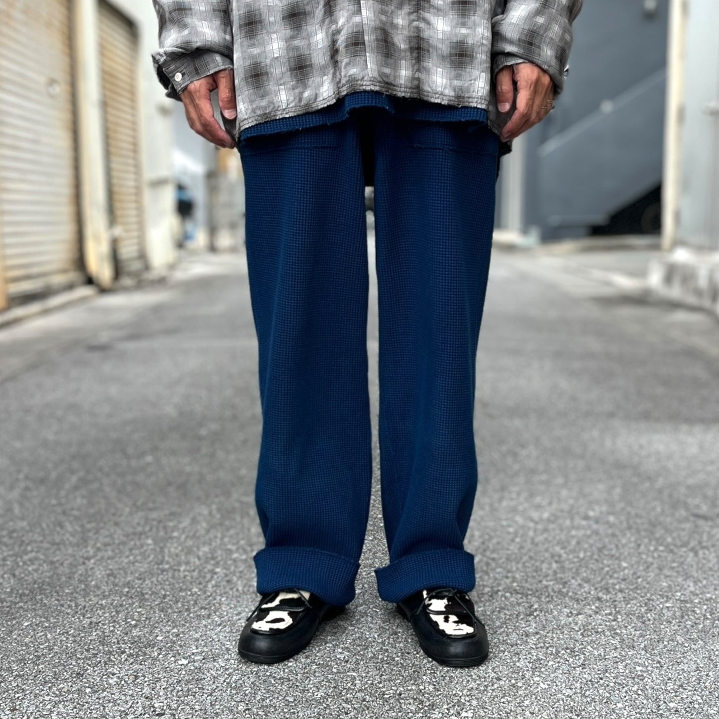 INNAT "HAND DYED WAFFLE JOGGER PANTS" / インアット "手染めワッフルジョガーパンツ"