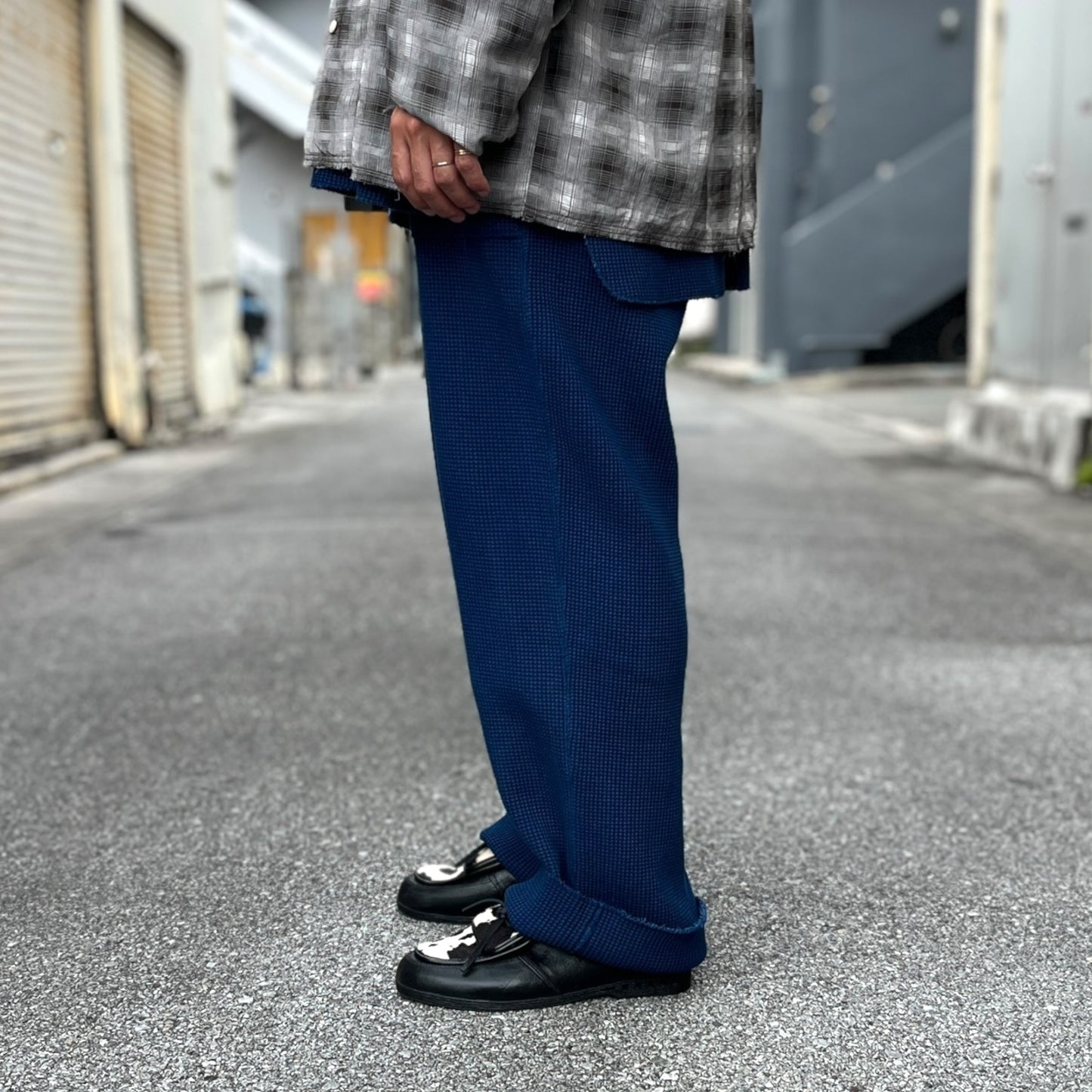 INNAT "HAND DYED WAFFLE JOGGER PANTS" / インアット "手染めワッフルジョガーパンツ"