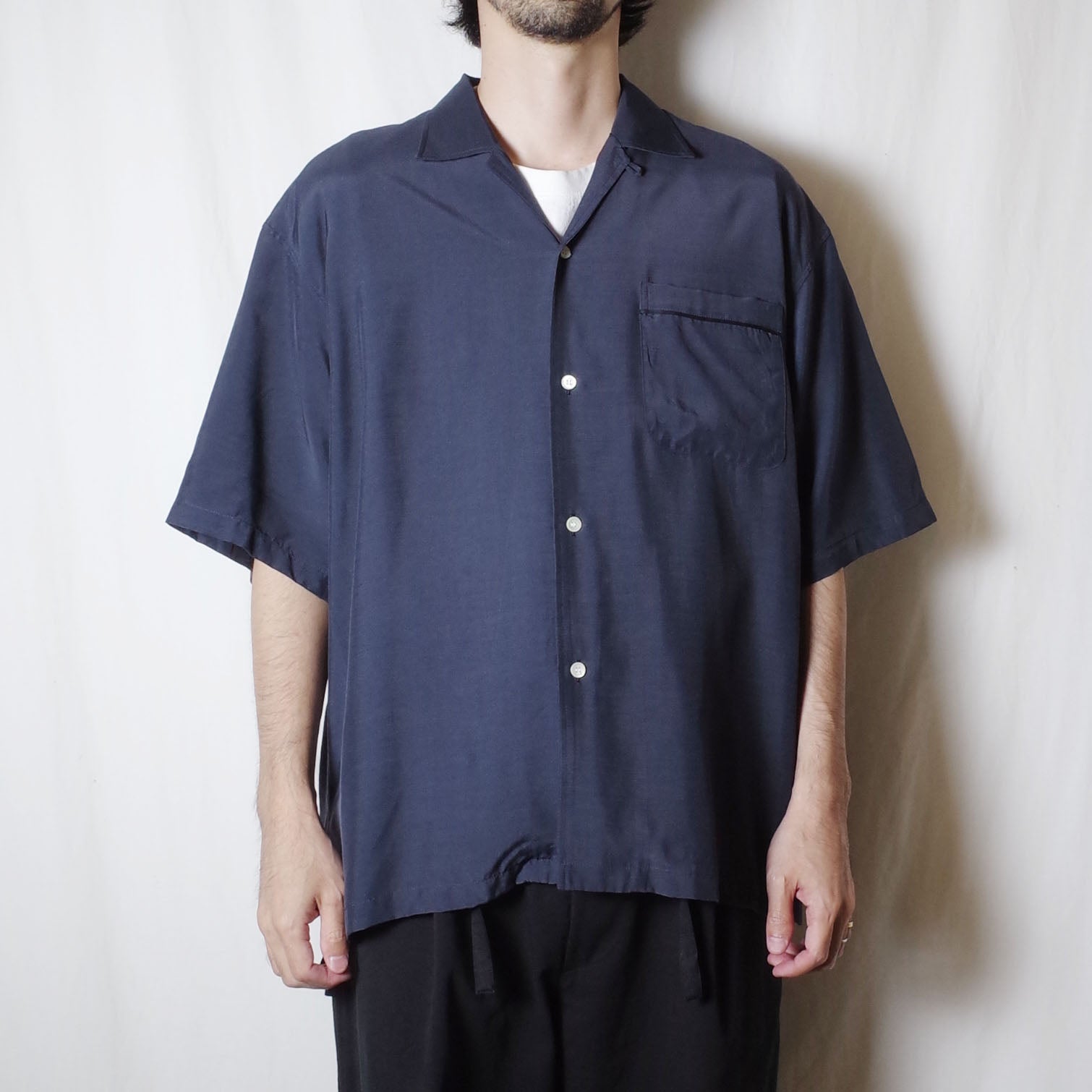 SANDINISTA Rayon Open Collar S/S Shirt Ｌ - yanbunh.com