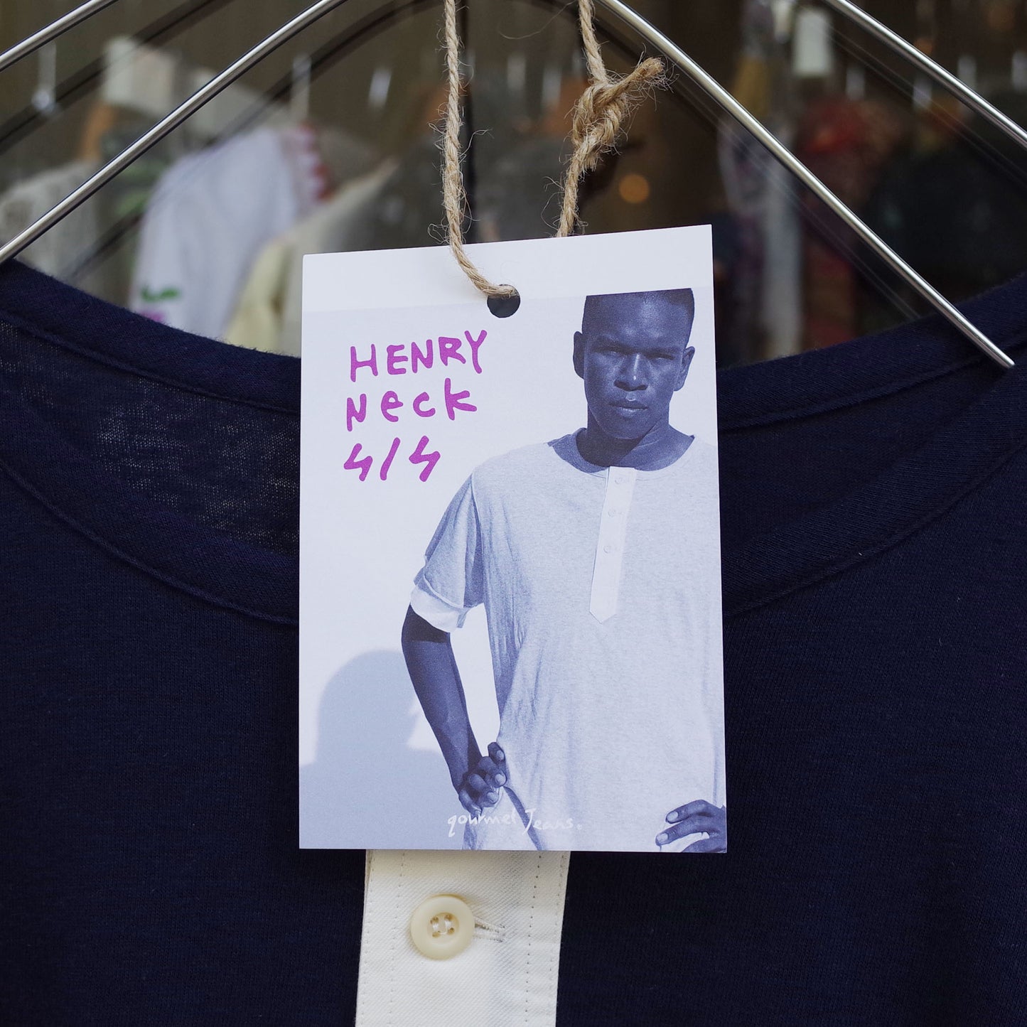 gourmet jeans "HENRY NECK S/S" / グルメジーンズ "ヘンリーネックカットソー"