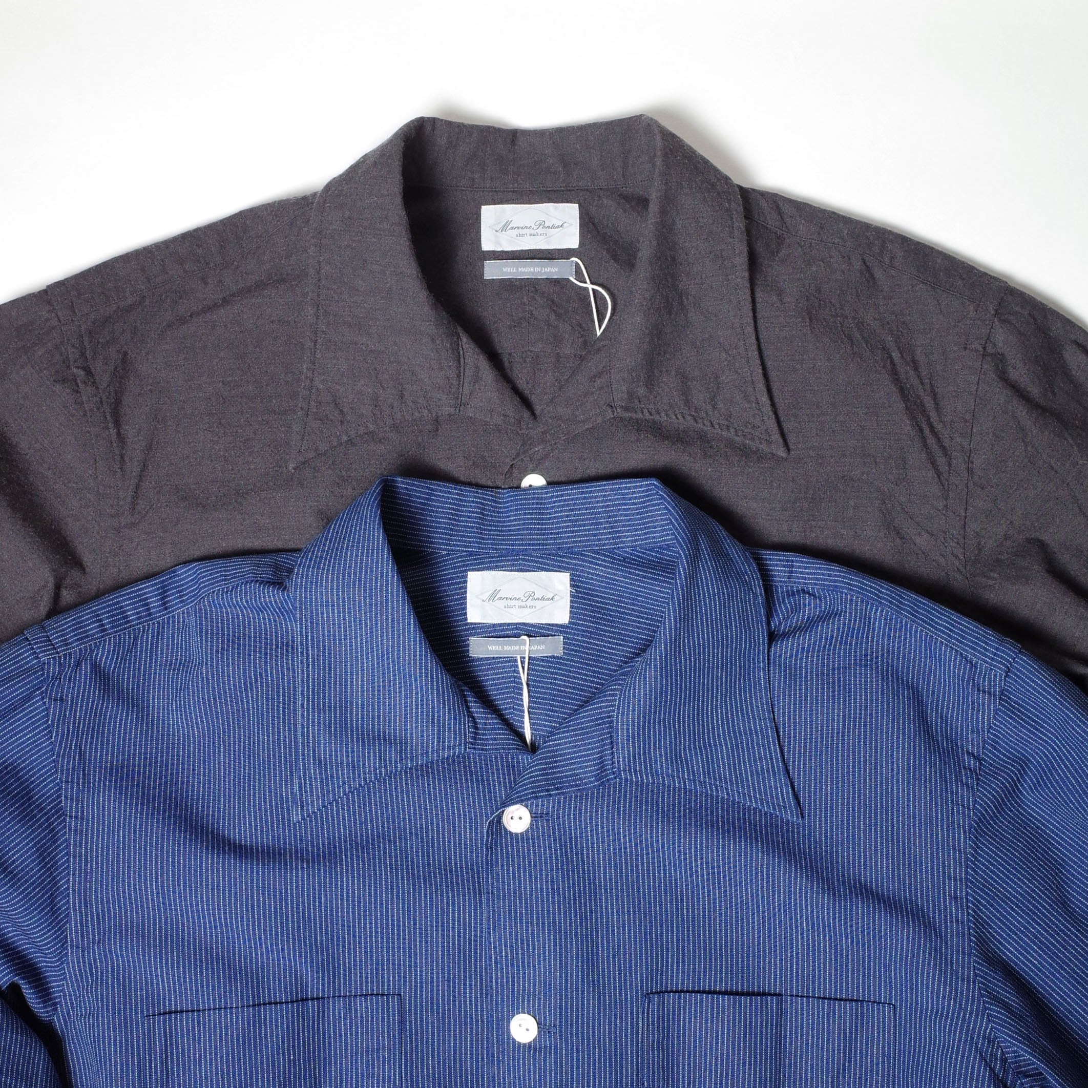 Marvine Pontiak shirt makers オープンカラーシャツ