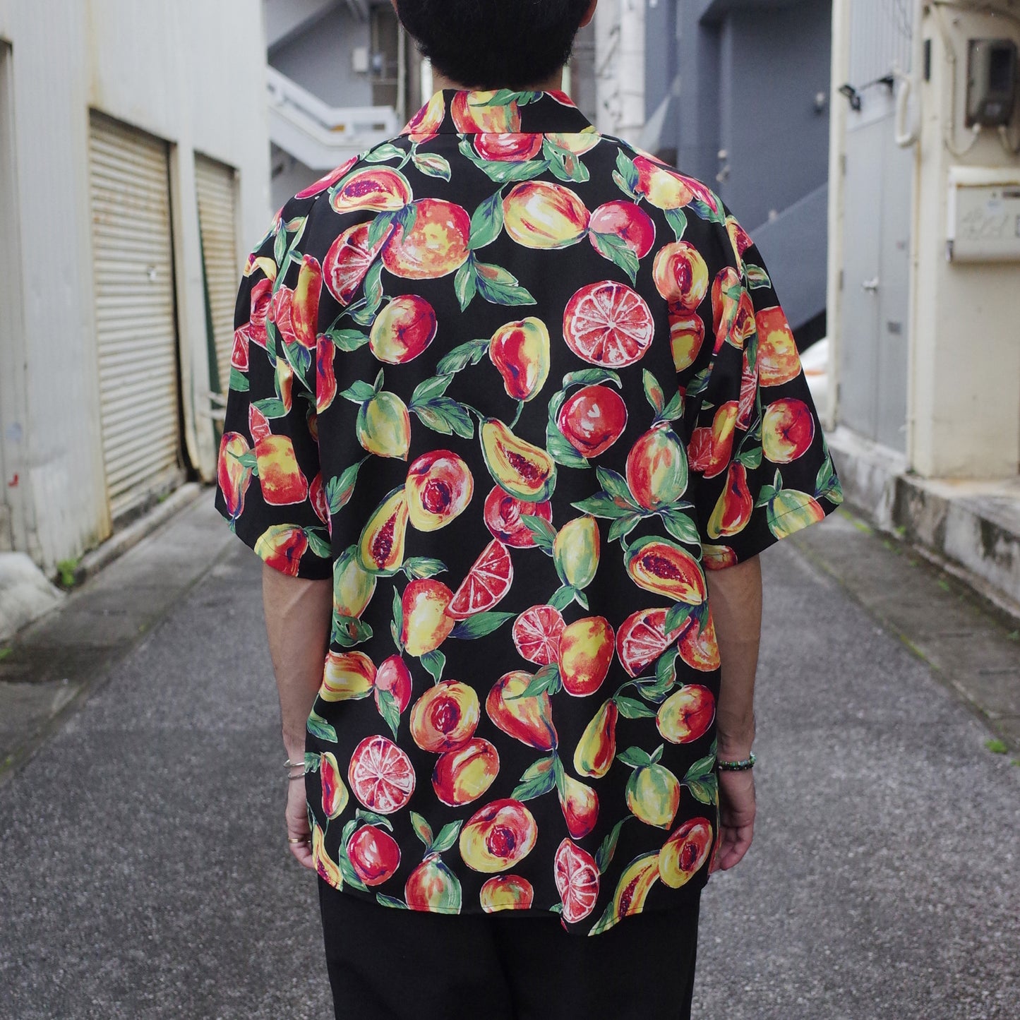 SANDINISTA "Open Collar Semi-Double S/S Shirt" / サンディニスタ "レーヨン開襟柄シャツ"