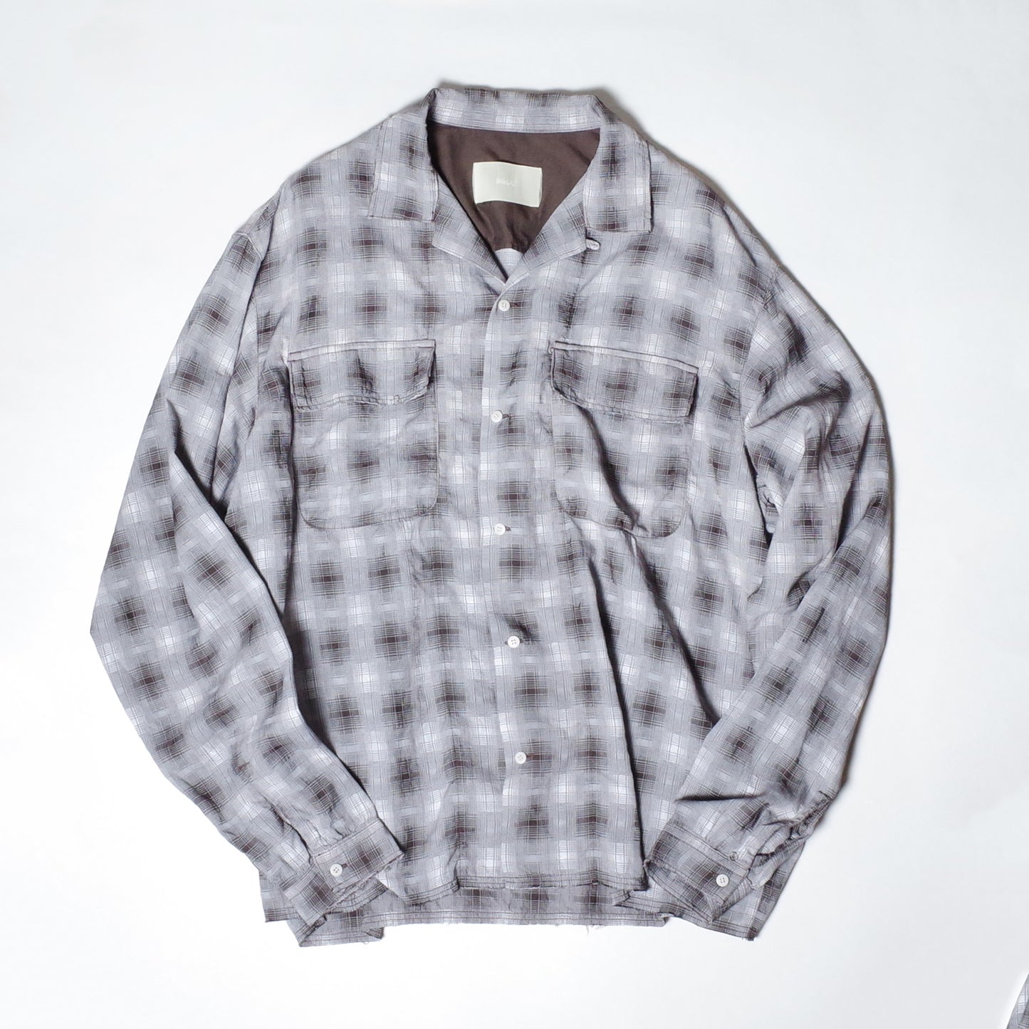 INNAT "GARMENT DYED CHECKED SHIRT" / インアット "製品染めチェックシャツ"