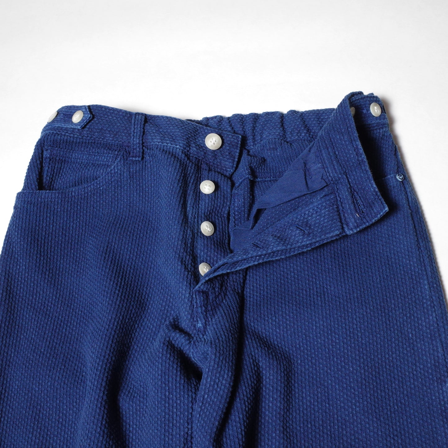 INNAT "HAND DYED SASHIKO ５P PANTS" / インアット "手染め刺子５ポケットパンツ"