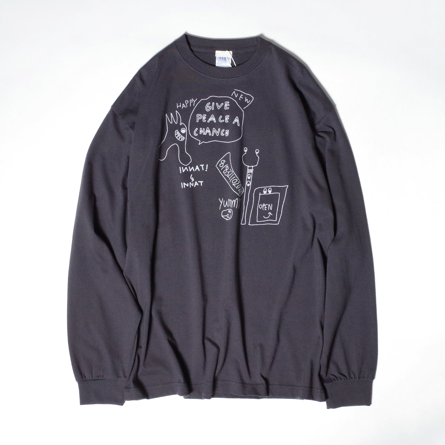 INNAT "RAKUGAKI LS TEE" / インアット "ラクガキ長袖Tシャツ"