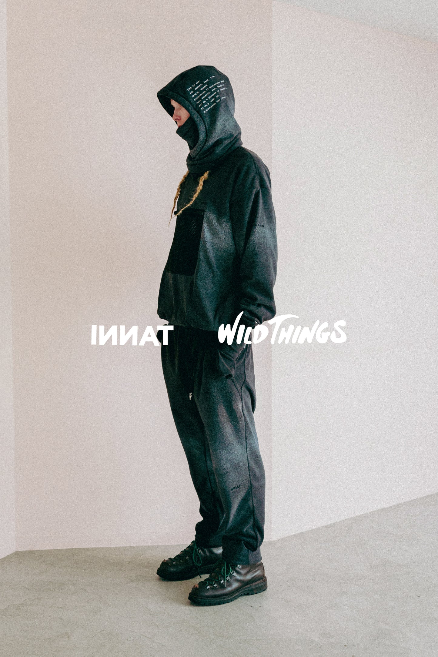 INNAT "PIGMENT PRINT WASH POLARTEC PULLOVER" / インアット "製品染めポーラテックプルオーバー"