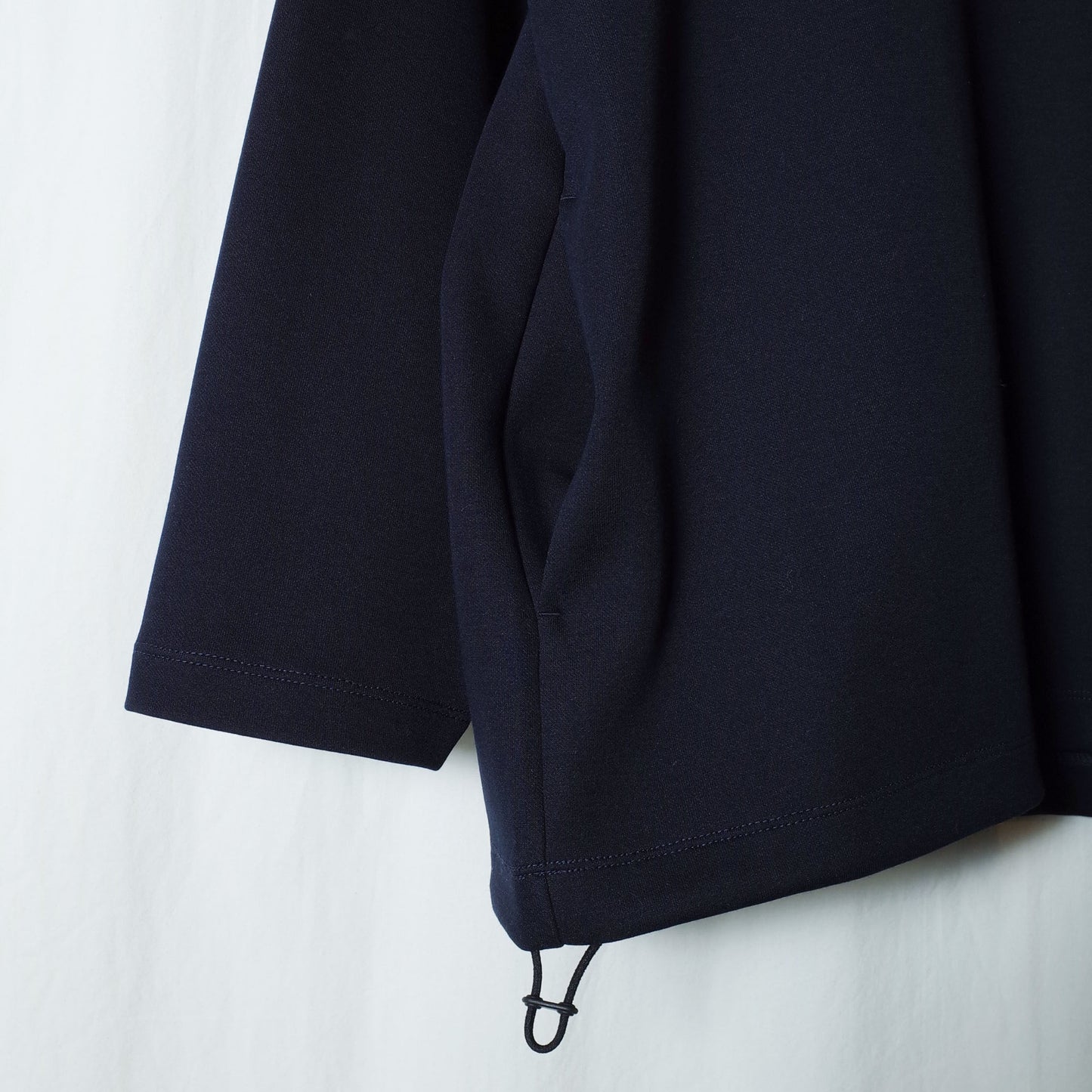 SANDINISTA ”Double Knit Drawstring Pocket L-S Tee " / サンディニスタ "ダブルニット裾紐付きTシャツ"