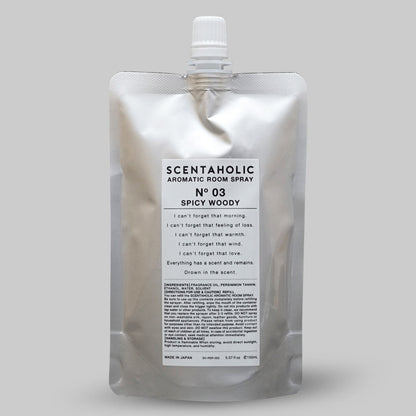 SCENTAHOLIC "AROMATIC ROOM SPRAY -REFILL-" / センタホリック "アロマティックルームスプレー（詰め替え用）"