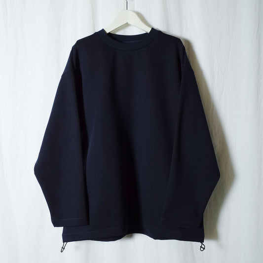 SANDINISTA ”Double Knit Drawstring Pocket L-S Tee " / サンディニスタ "ダブルニット裾紐付きTシャツ"
